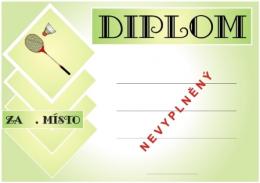 Badminton diplom A4 �.4