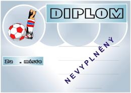 Fotbal diplom A4 �.12