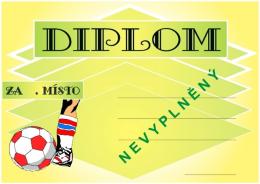 Fotbal diplom A4 �.19