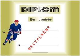 Hokej diplom A4 �.21