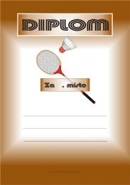Badminton diplom A4 �.12