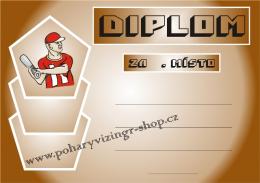 Baseball diplom A4 �.3
