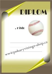 Baseball diplom A4 �.8