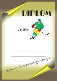 Hokej diplom A4 �.33