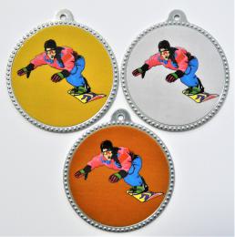 Snowboard medaile D75-L278