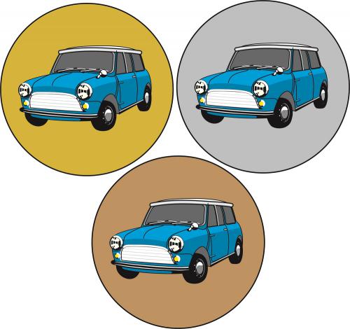 Veter�n mini cooper MAXI logo L2�.349