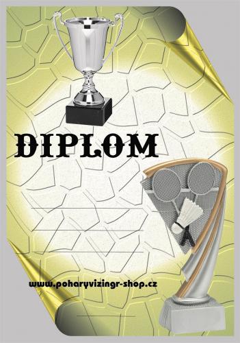 Badminton diplom A4 �.16