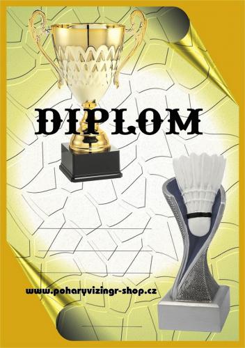 Badminton diplom A4 �.17