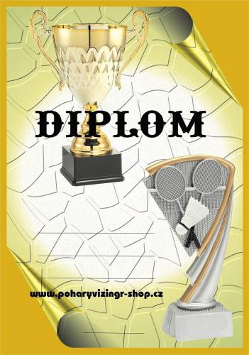Badminton diplom A4 �.18