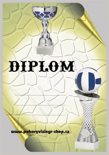 Volejbal diplom A4 �.35
