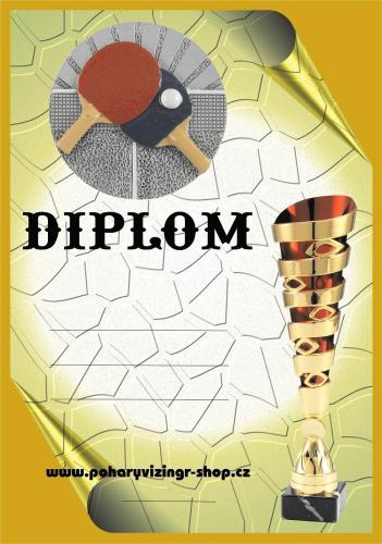 Stoln� tenis diplom A4 �.25