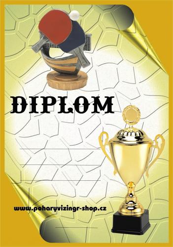 Stoln� tenis diplom A4 �.27