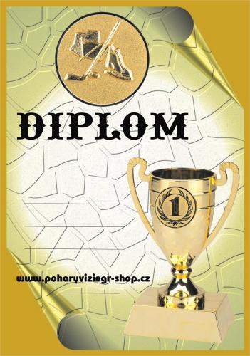 Hokej diplom A4 �.44