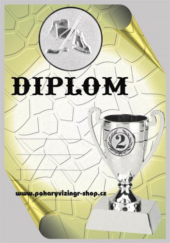 Hokej diplom A4 �.45