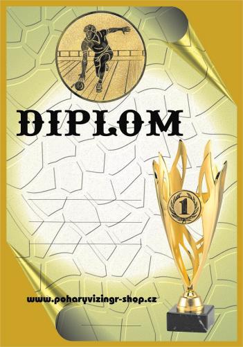 Bowling mu� diplom A4 �.28