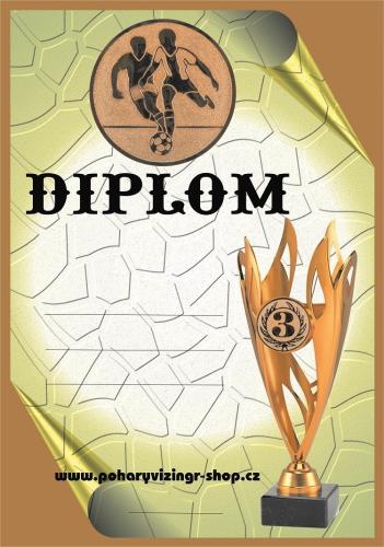 Fotbal diplom A4 �.52