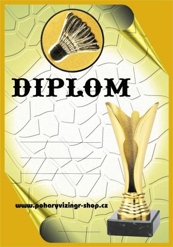 Badminton diplom A4 �.19