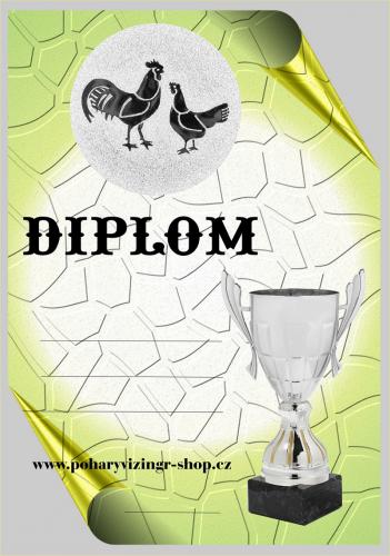 Slepice diplom A4 �.14