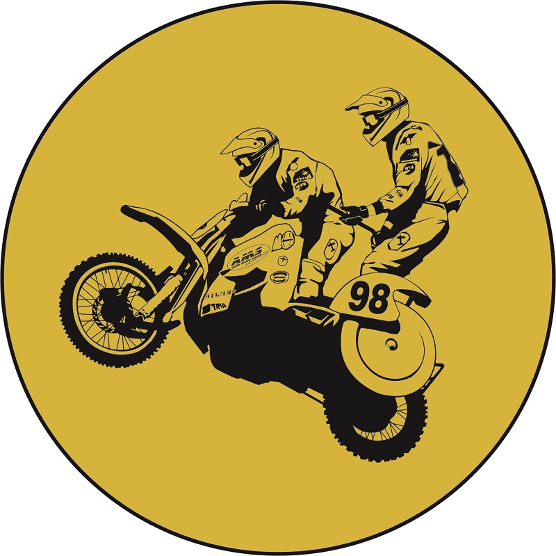Sidecarcross poh�ry 384-L37 - Embl�m viz.dal�� foto v cen� - zv�t�it obr�zek